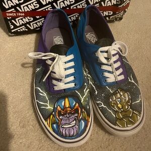 Custom painted Thanos Vans - size 12